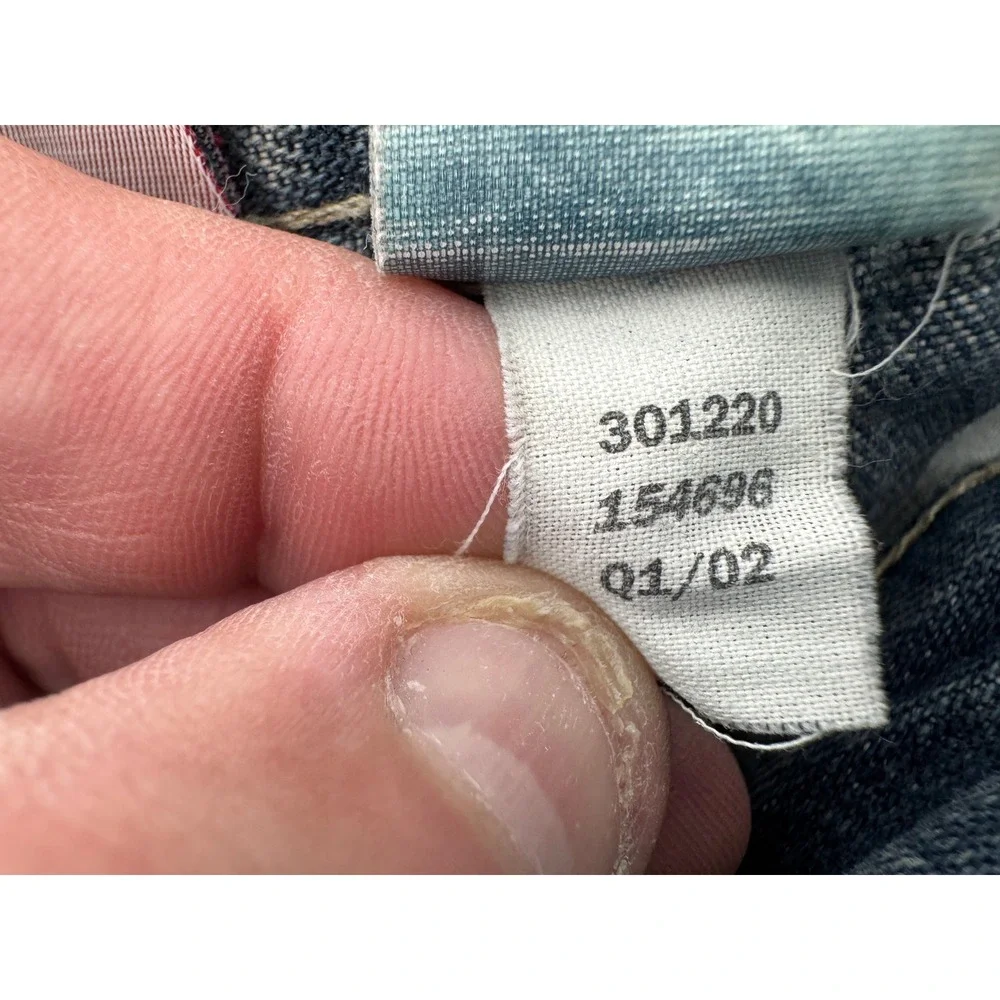 Old Navy Carpenter Jeans Mens 30x30 Blue‎ Vintage 2002 Relaxed Workwear Utility